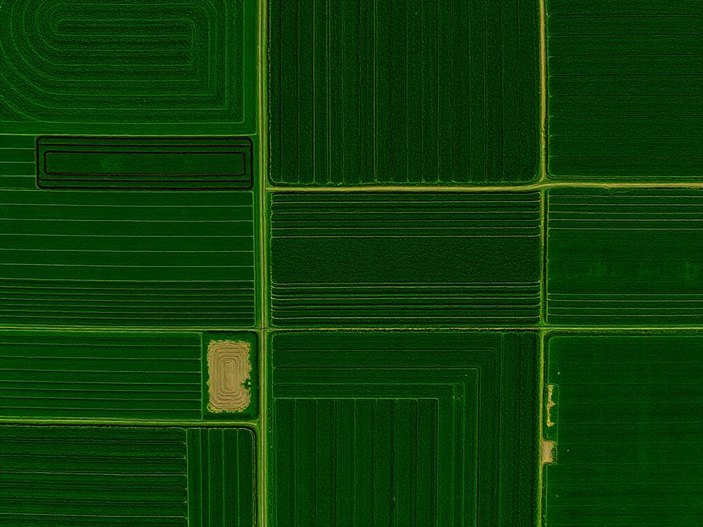 Vue satellite d’une zone agricole avant analyse